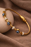 Evil Eye Bracelet stainless steel gold plated