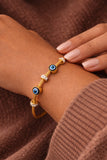 Evil Eye Bracelet stainless steel gold plated
